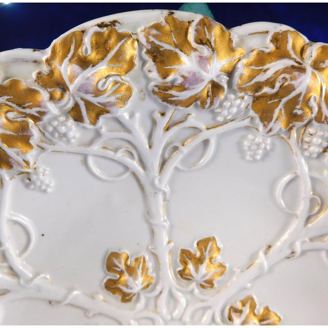 Contemporary Meissen White and Gold Serving Bowl For Sale - Image 3 of 7