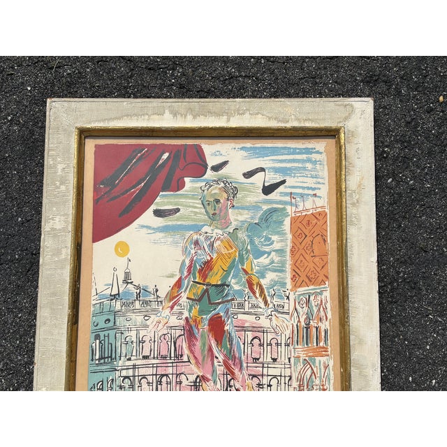 Raoul Dufy - The Harlequin - Original Mid-Century Print With Custom Artisan Frame For Sale - Image 6 of 9