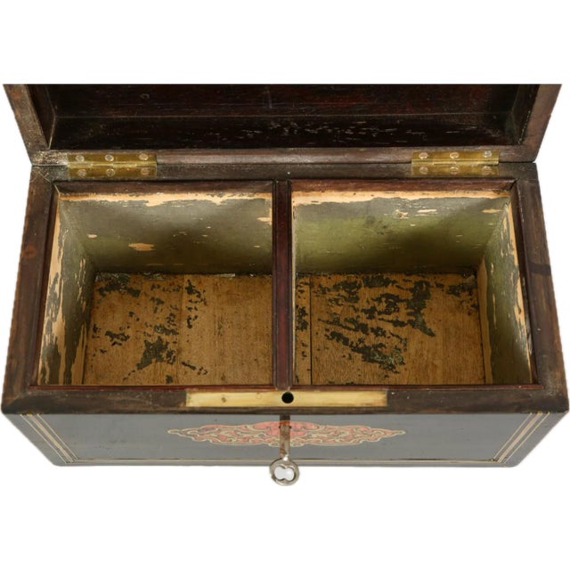 Louis XIV Style Boulle Tea Caddy For Sale - Image 9 of 12