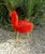 1960s French Mid Century Modern Fluffy Red Chair For Sale - Image 4 of 10