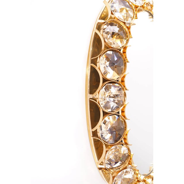 1960s Vintage Gold-Plated Illuminated Mirror from Palwa, 1960s For Sale - Image 5 of 9