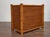 Brown Midcentury Bamboo and Mahogany Chest of Drawers With Campaign-Style Brass Pulls For Sale - Image 8 of 12