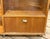 Mid 20th Century Mid Century Art Deco Inspired Rolling Bar Cart With Drop Front and Glass Bar Storage on the Reverse. For Sale - Image 5 of 9