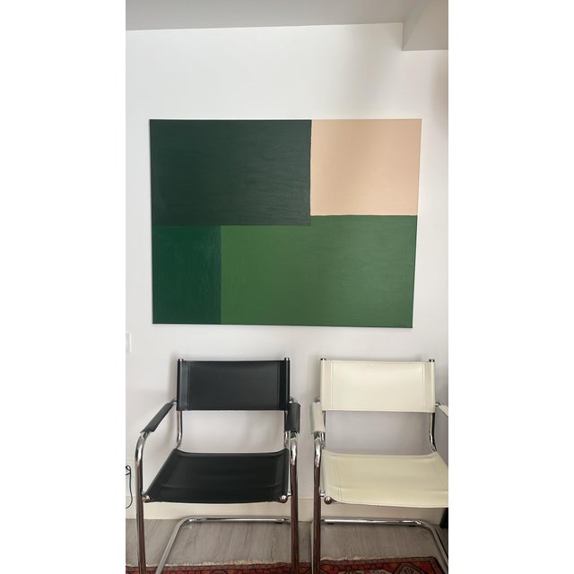 Bodasca, Minimalist Abstract Green Composition, 2026, Acrylic on Canvas For Sale - Image 14 of 15