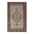Vintage Turkish Medallion Oushak Area Rug in Gray, Taupe, Brown and Cream For Sale
