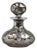 Antique Art Nouveau Glass Bottle with Sterling Silver Overlay, USA, 1900s For Sale