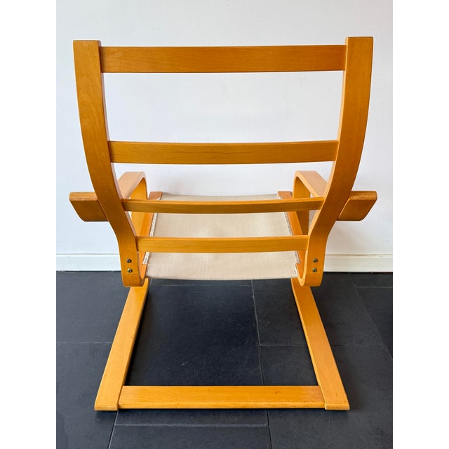 Vintage Poäng Chair in Cognac Leather by Noboru Nakamura for Ikea, 2000s For Sale - Image 11 of 13