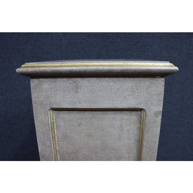 Late 20th Century Hollywood Regency Painted Pedestal Stand For Sale - Image 5 of 12