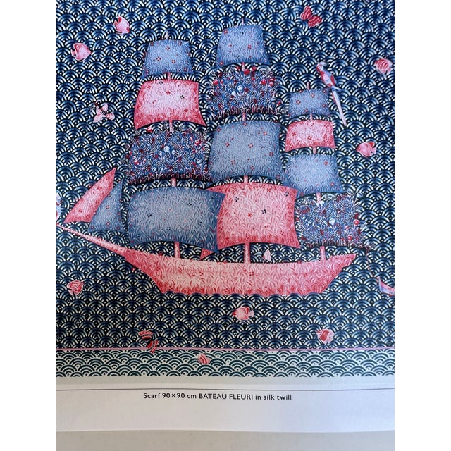 Abstract HermesHermes 2015 Collection Authentic Original Hermès Scarf Art Advertisement Lithograph Featuring Hermès Design For Sale - Image 3 of 9