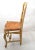 French Country 1950s French Country Carved Papercord Seat Chair For Sale - Image 3 of 13