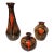 Dryden Pottery Drip-Glaze Vase Collection -1976 For Sale