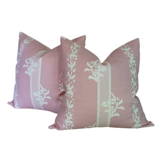 Sister Parish Brio Pink Pillow Covers- Set of 2 For Sale