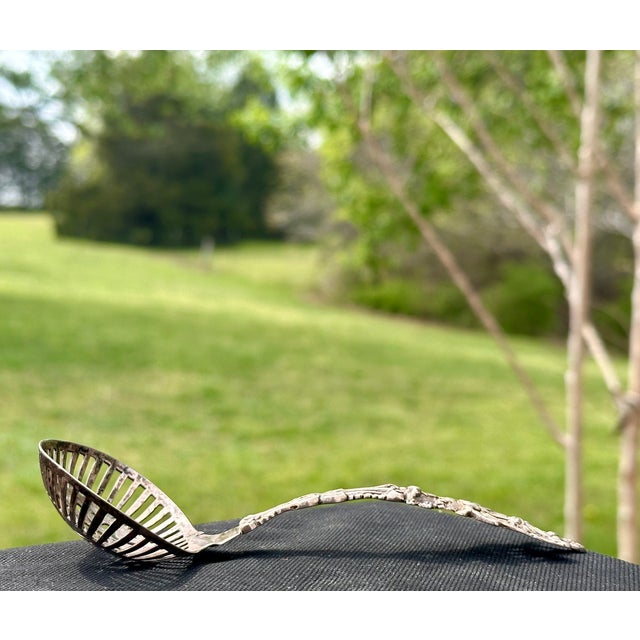 Antique Dutch .833 Silver Sifter Spoon For Sale - Image 12 of 13