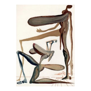 Salvador Dali Woodcut, Prodigality – Purgatory 22 For Sale
