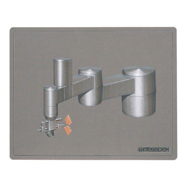 Intelledex Industrial Machinery Design Drawing in Pencil and Ink on Paper by Edward T. Liljenwall For Sale