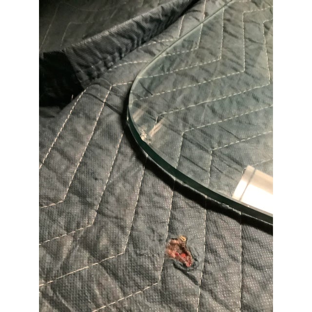 Wood Mid-Century Adrian Pearsall Style Console Table With Brass Planters For Sale - Image 7 of 13