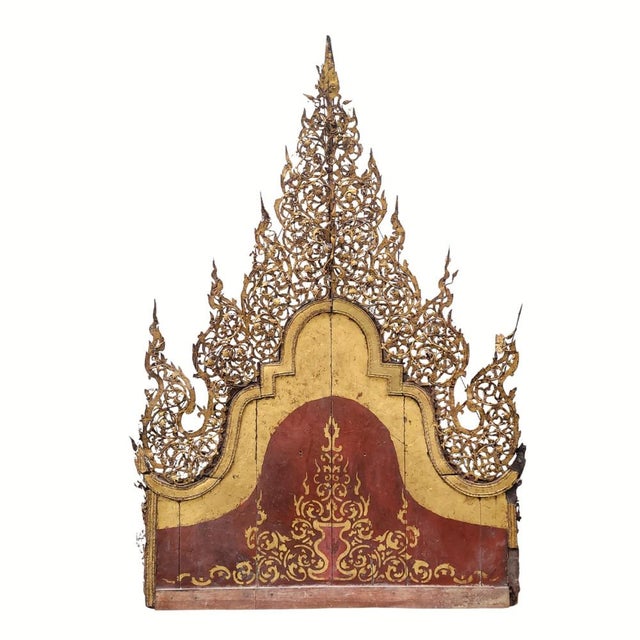 Baroque Burmese Artist, Baroque Altar, 1800s, Metal, Wood and Gold For Sale - Image 3 of 18