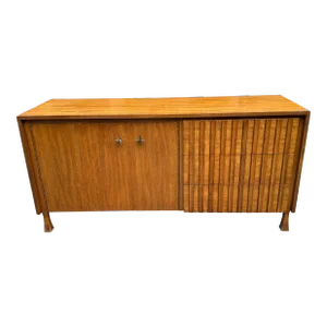 John Widdicomb Walnut Sideboard Credenza Brutalist