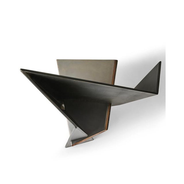 Harakiri Chair in Aluminium and Damascus Stainless Steel by Orfeo Studio For Sale - Image 6 of 12