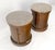 Neoclassical Baker Pair Cylinder Drum Shape Marble Top One Door Compartment Side End Tables For Sale - Image 3 of 18