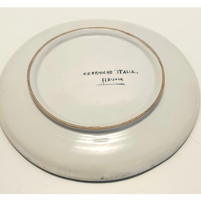 1960s Ceramic Decorative Plate by Giacomo Raimondi for Albisola, Italy, 1960s For Sale - Image 5 of 11