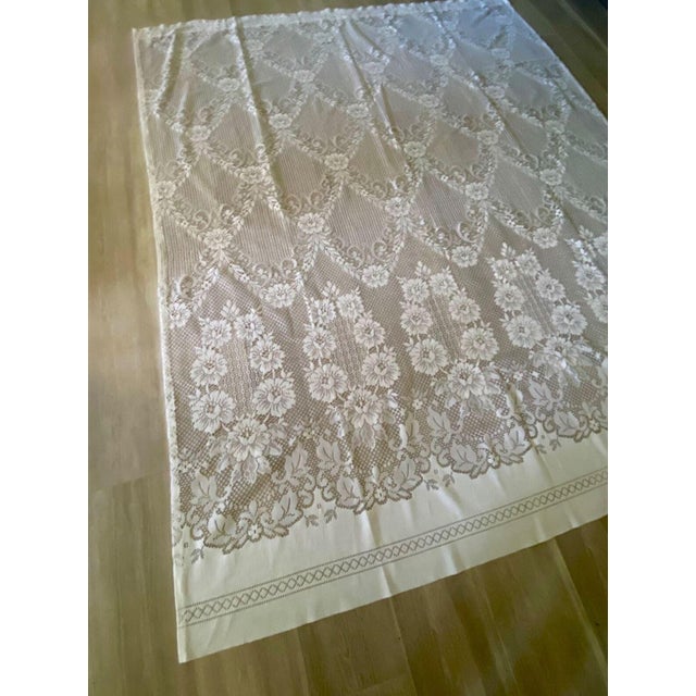 63" wide x 79" long, 1.5" rod pocket To reference how "white" the curtain is I take a picture agains A4 print paper show...