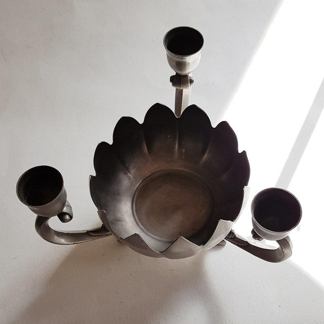 Silver-Plated Candlestick with Scent Bowl, in Very Good conditions. Designed 1960 to 1969