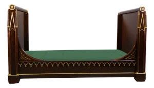 Antique Brown Wooden Sofabed