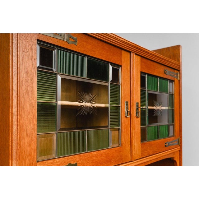 Brown Art Nouveau Buffet in Oak, Early 20th Century For Sale - Image 8 of 18
