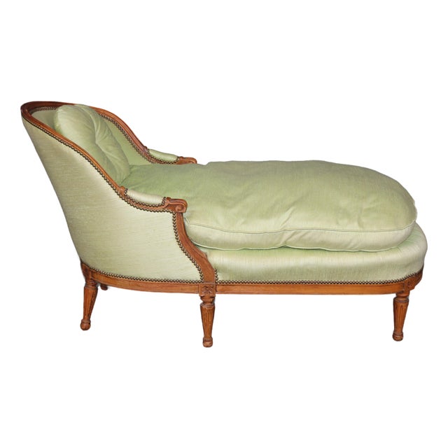 French Louis XVI Style Chaise Lounge Daybed Recamier Circa 1930 For Sale