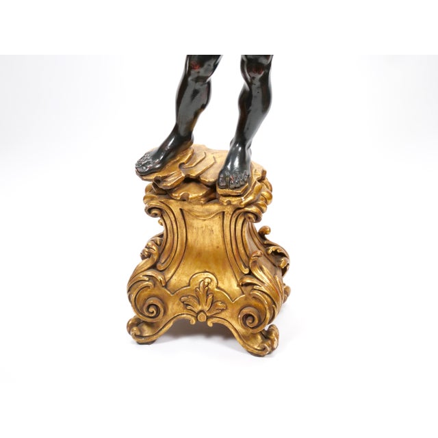 Italian Venetian-Style Blackamoor Torchiere Floor Lamp, Circa 1940's For Sale In New York - Image 6 of 15