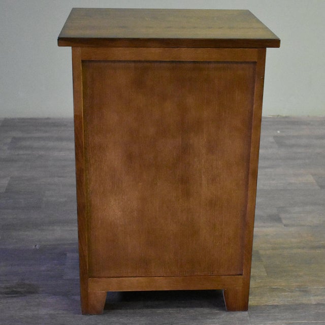 Mission Mission Quarter Sawn Oak 3-Drawer Nightstand | Walnut For Sale - Image 3 of 12