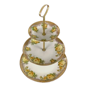 j.h.w. & Sons Early 1900s, Three Tier Cake Stand
