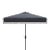 Outdoor Milan Fringe 7.5 ft Square Crank Umbrella - Navy/White For Sale