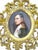 German, 19th century miniature portrait of Emperor Napoleon Bonaparte hand painted on an oval porcelain plaque, set within...