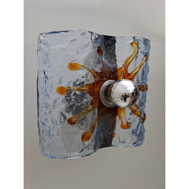 Sconces attributed to Toni Zuccheri for Mazzega, Italy, 1970s, Set of 2, in Flawless conditions. Designed 1970 to 1979 Up...