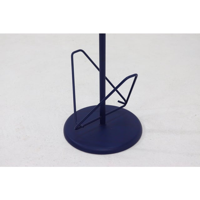 Metal Vintage Magazine Side Table with Ball Handle, 1980s For Sale - Image 7 of 7