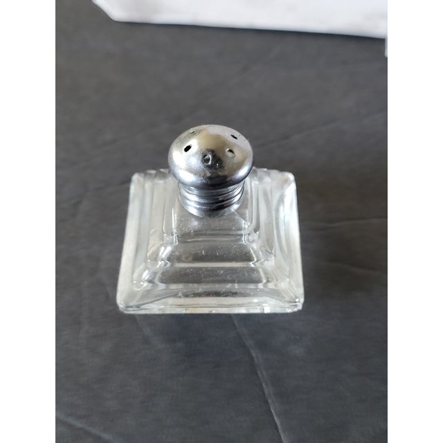 1960s 1960s Art Deco Glass Single Salt Shaker For Sale - Image 5 of 8