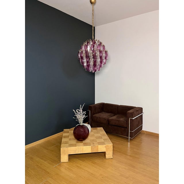 Vintage Spherical Murano Poliedri Chandelier, 1990s For Sale - Image 4 of 18