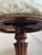 Wood Mid 20th Century One-of-a-Kind Italian Neoclassical Fluted Pedestal Stool in Mongolian Shearling by Lorraine Studios For Sale - Image 7 of 10