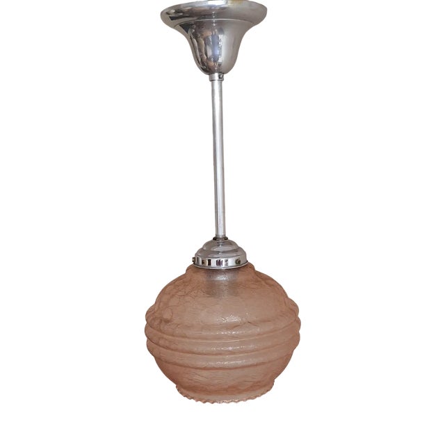 Vintage German Art Deco Ceiling Lamp, 1930s For Sale