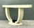 Vintage Faux Goatskin Console Table After Karl Springer For Sale - Image 11 of 12