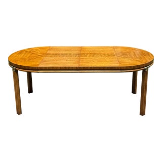 Vintage Drexel “Accolade” Campaign Round Dining Table For Sale