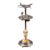 Vintage Chrome Airplane Smoking Stand With Marbled Glass Lamp Base For Sale
