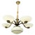 Art Nouveau Brass and Glass Chandelier, 1910s For Sale - Image 13 of 13