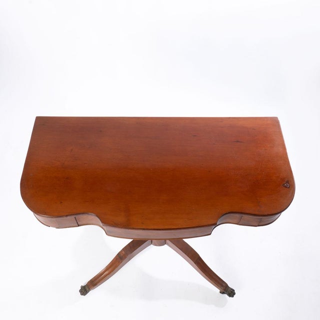 Traditional 19th Century Federal Style Table With Claw and Ball Feet For Sale - Image 3 of 9