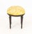 Late 20th Century Louis XVI Style Yellow Silk Upholstered Footstool For Sale - Image 5 of 6