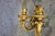 Bronze. 3 arms. wall sconces Dimensions: 19" h x 12 7/8" w x 8 1/4" d. Condition Oxidation