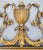 Antique Italian Carved Wood Parcel Gilt Neoclassical Urn Wall Mirror For Sale In New York - Image 6 of 10