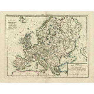 Map of Europe, 1802 For Sale